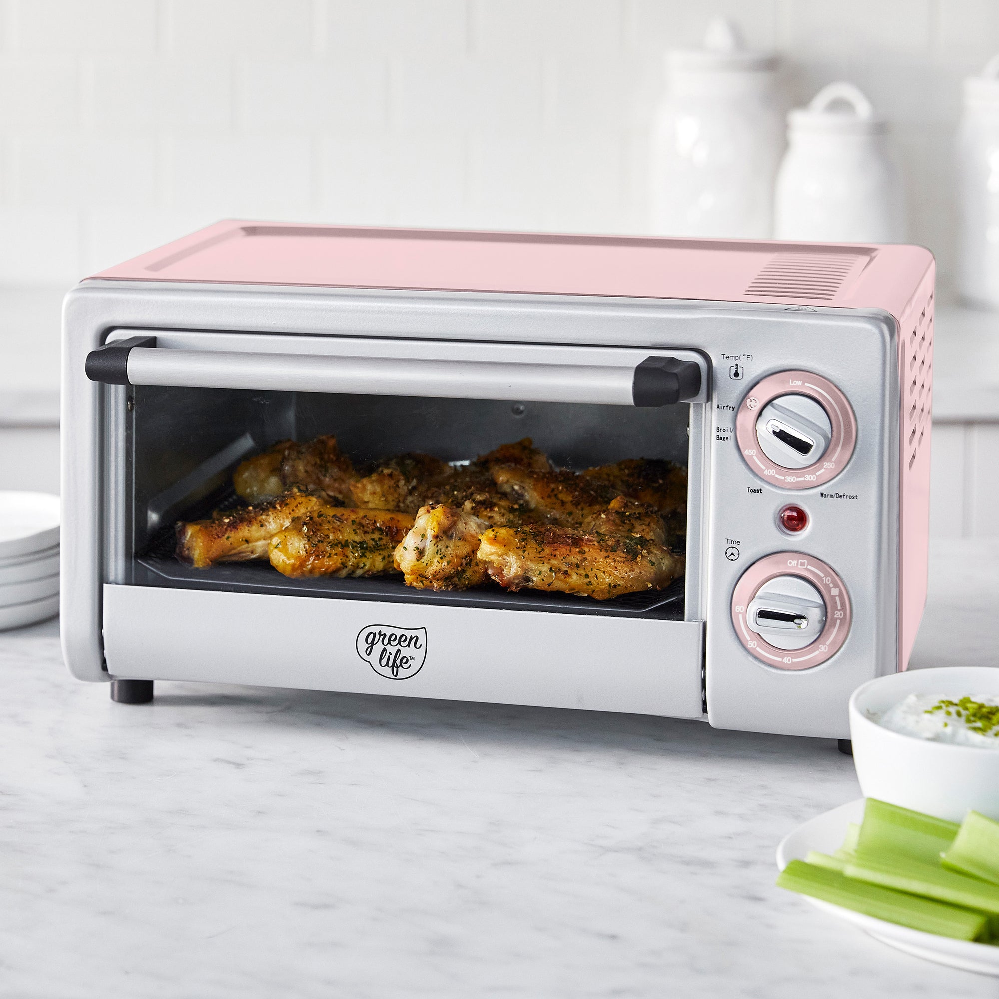 Healthy Non-Toxic Nonstick Cookware - Air Fry Toaster Oven - by GreenLife