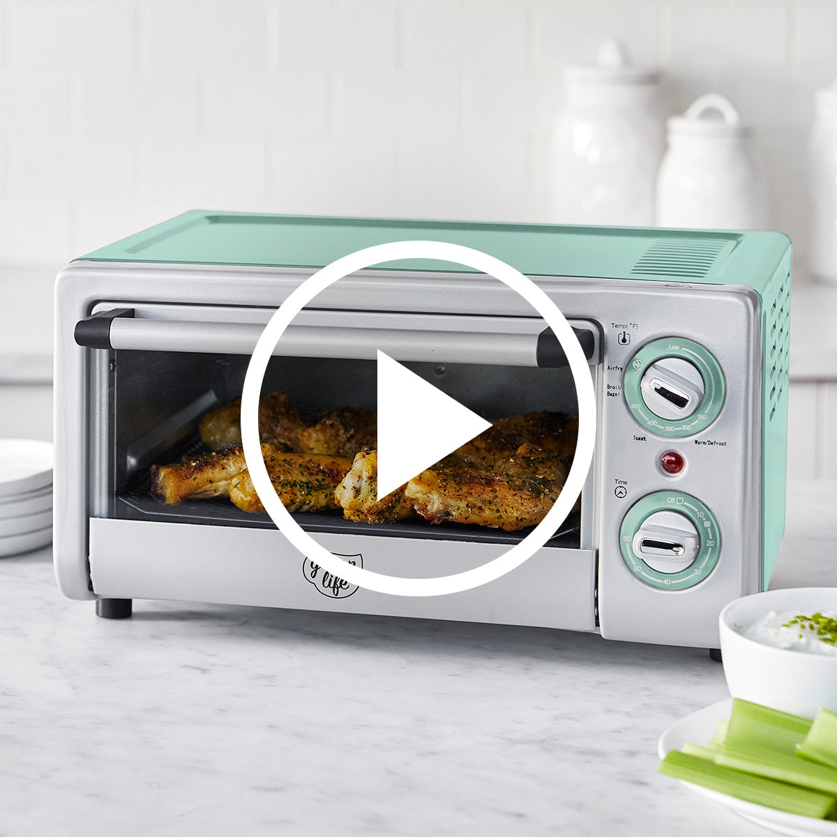The Oster Extra-Large French Door Air Fry Countertop Toaster Oven is a  multi-fun