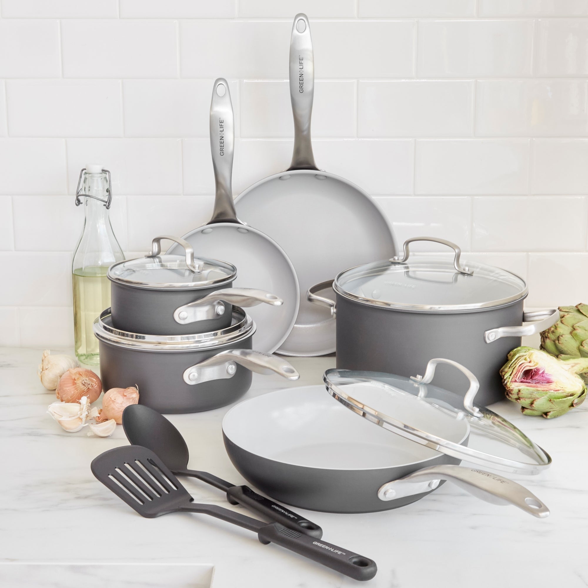 12 Piece Cookware Set With Lids