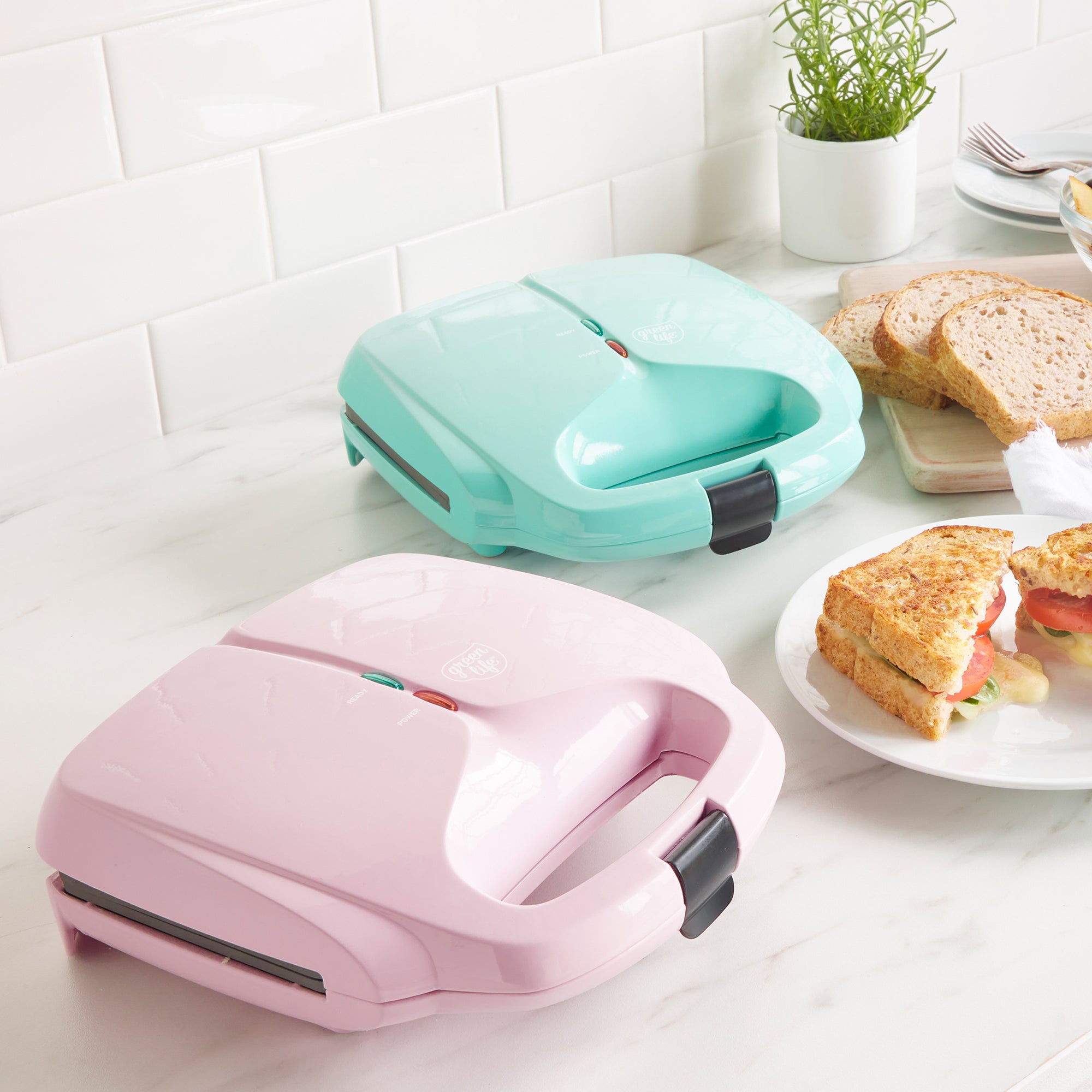 Greensen Sandwich Toaster,Bread Maker,Multifunction Electric Mini