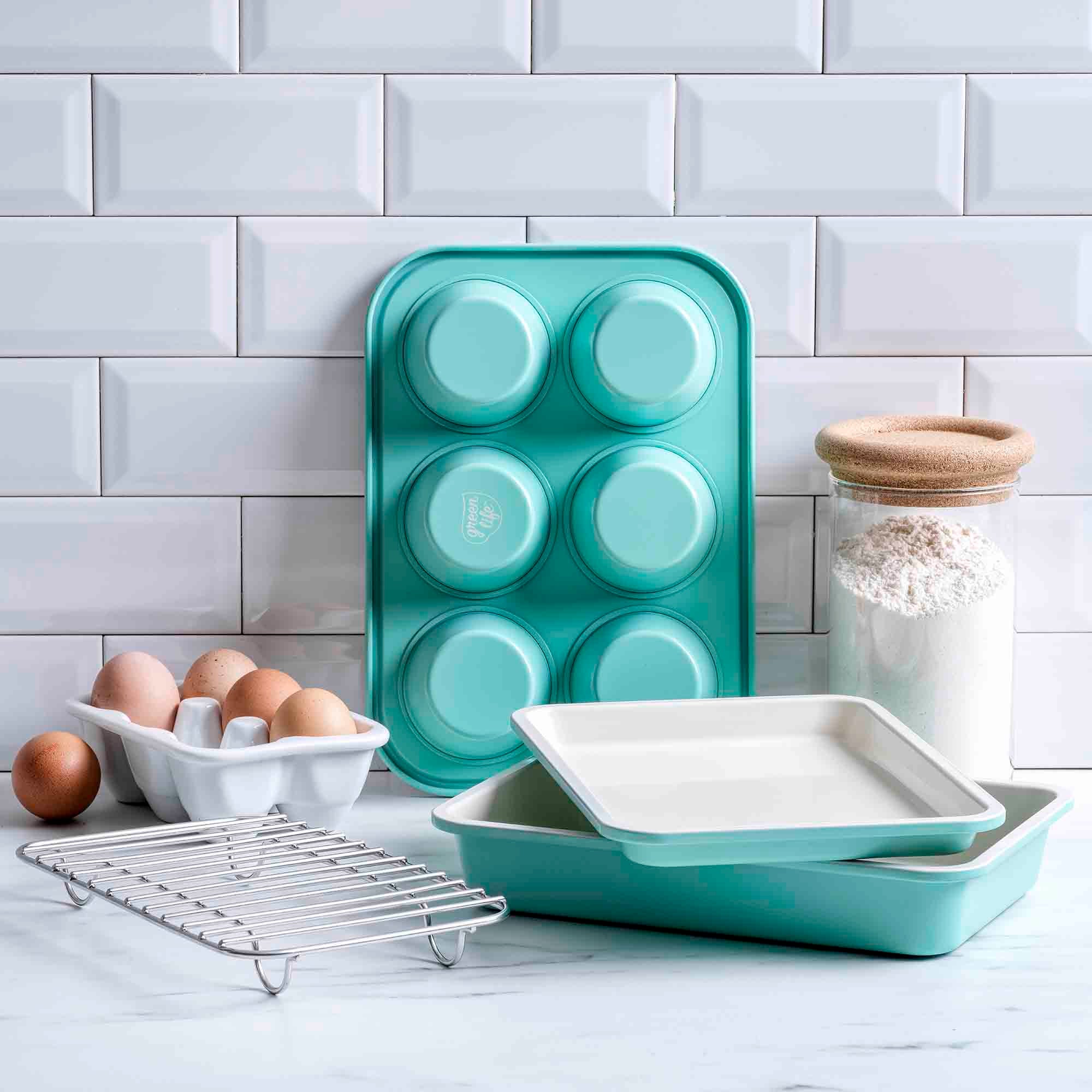 GreenLife Bakeware Healthy Ceramic Nonstick Navy Cookie Sheet, 13 x 18