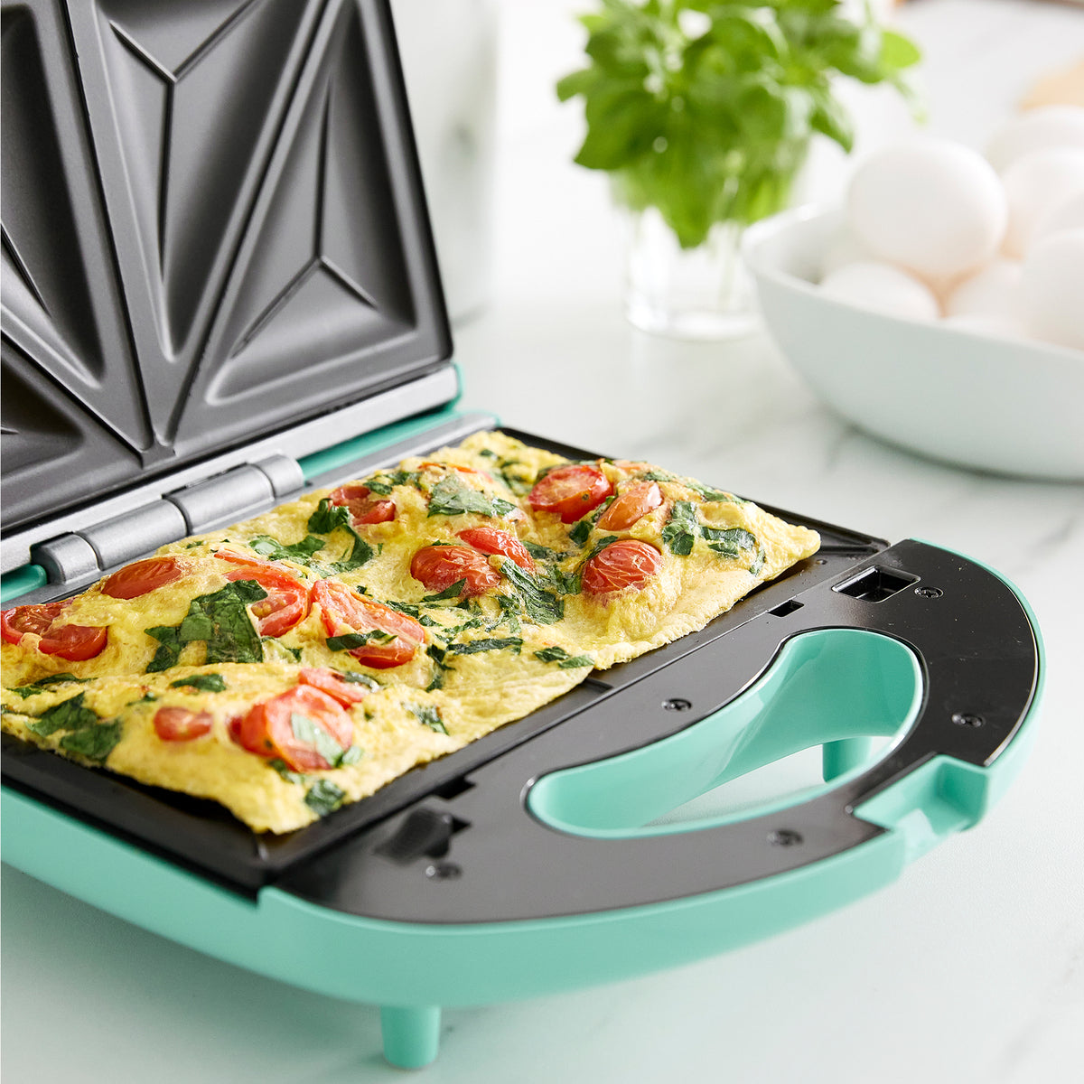 Portable Electric Dual Waffles Sandwich Maker Non Stick